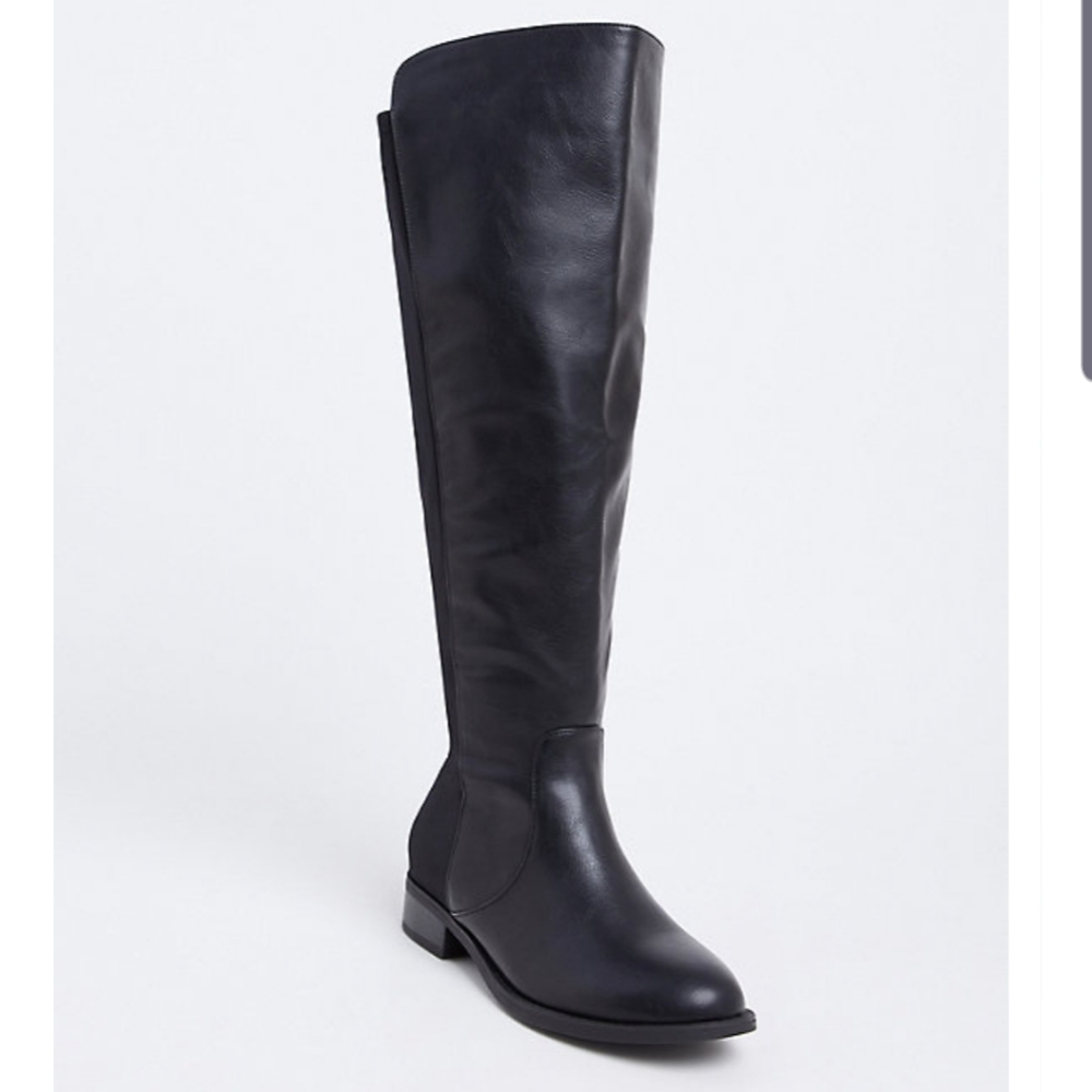 Black knee high boots